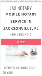 Mobile Screenshot of jaxnotary.com