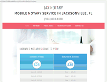 Tablet Screenshot of jaxnotary.com